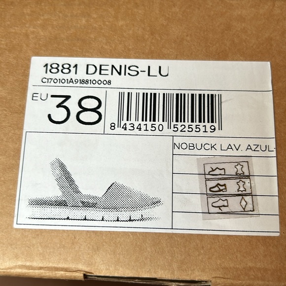 NEW Viscata Barcelona Genuine Leather Blue Sandals Size 7.5 - Picture 5 of 6